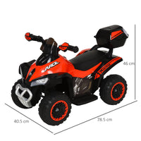 Mini Quad Elettrico per Bambini 6V Kid Go Deluxe Rosso