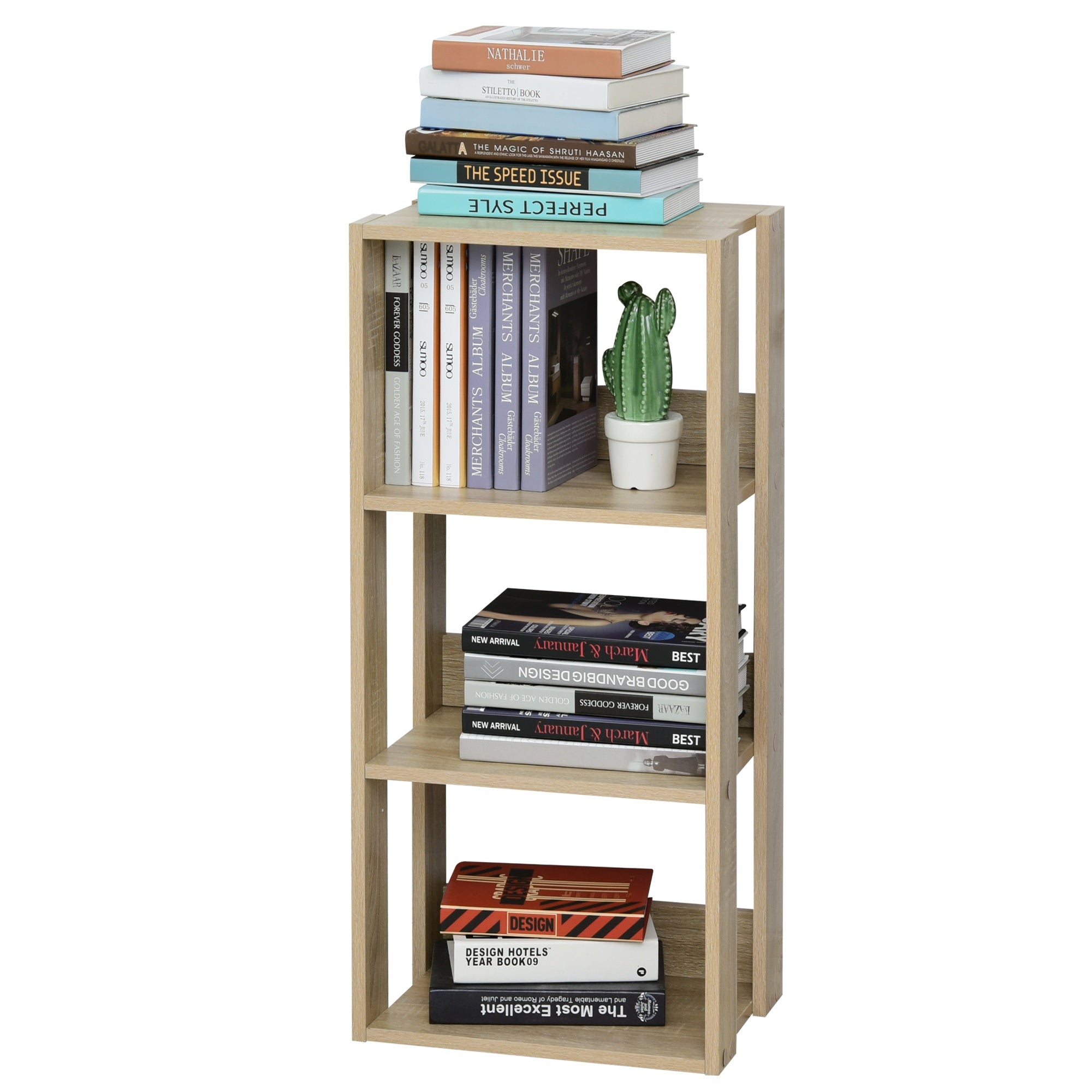 Libreria Scaffale 40x29,2x87,9 cm 3 Ripiani in Legno