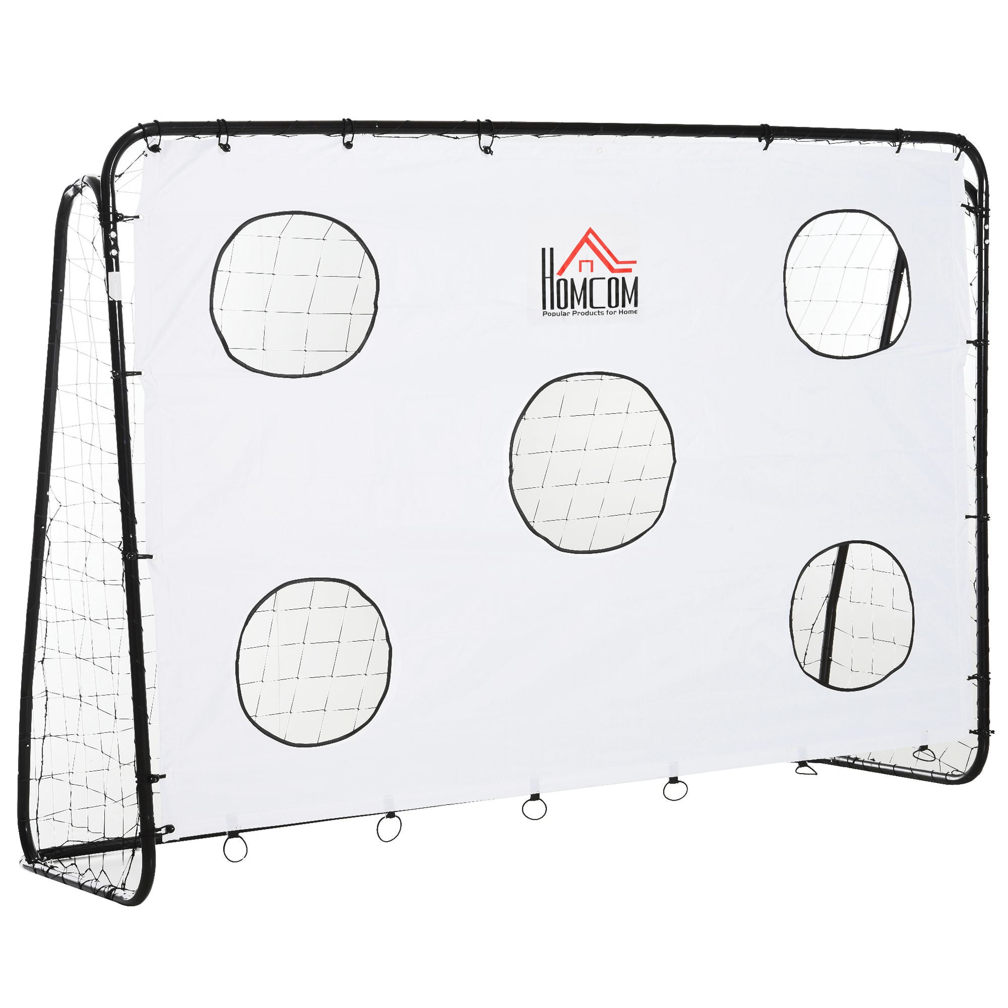 Porta da Calcio 2 in 1 con Rete 240x88x171,5 cm in Metallo