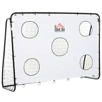 Porta da Calcio 2 in 1 con Rete 240x88x171,5 cm in Metallo