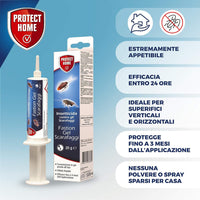 2X20g confezione risparmio. Protect Home Fastion Gel Scarafaggi