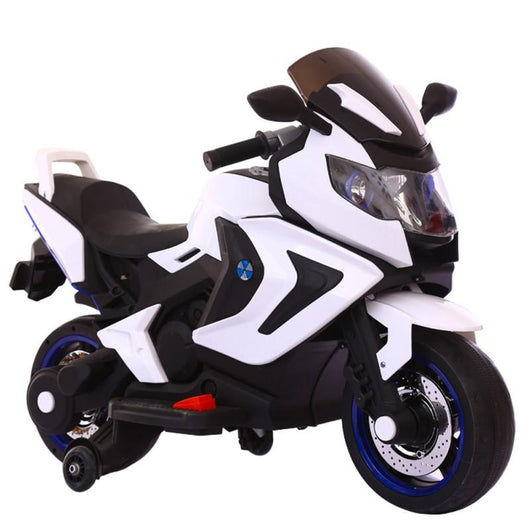 Moto Elettrica per Bambini 2 Posti 12V Jepsen Bianca