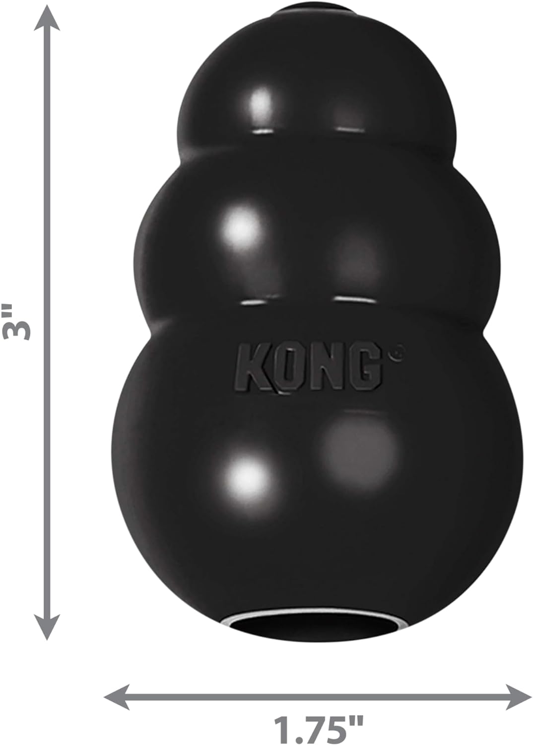 KONG - Extreme S - Gioco cani - Gomma Naturale Ultra Resistente,