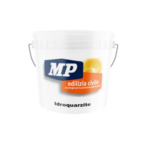 Idroquarzite-Quarzo Bianco Per Pareti Interne/Esterne Pittura Murale Riempitiva Bidone Da 14 Lt-Colorificio Mp