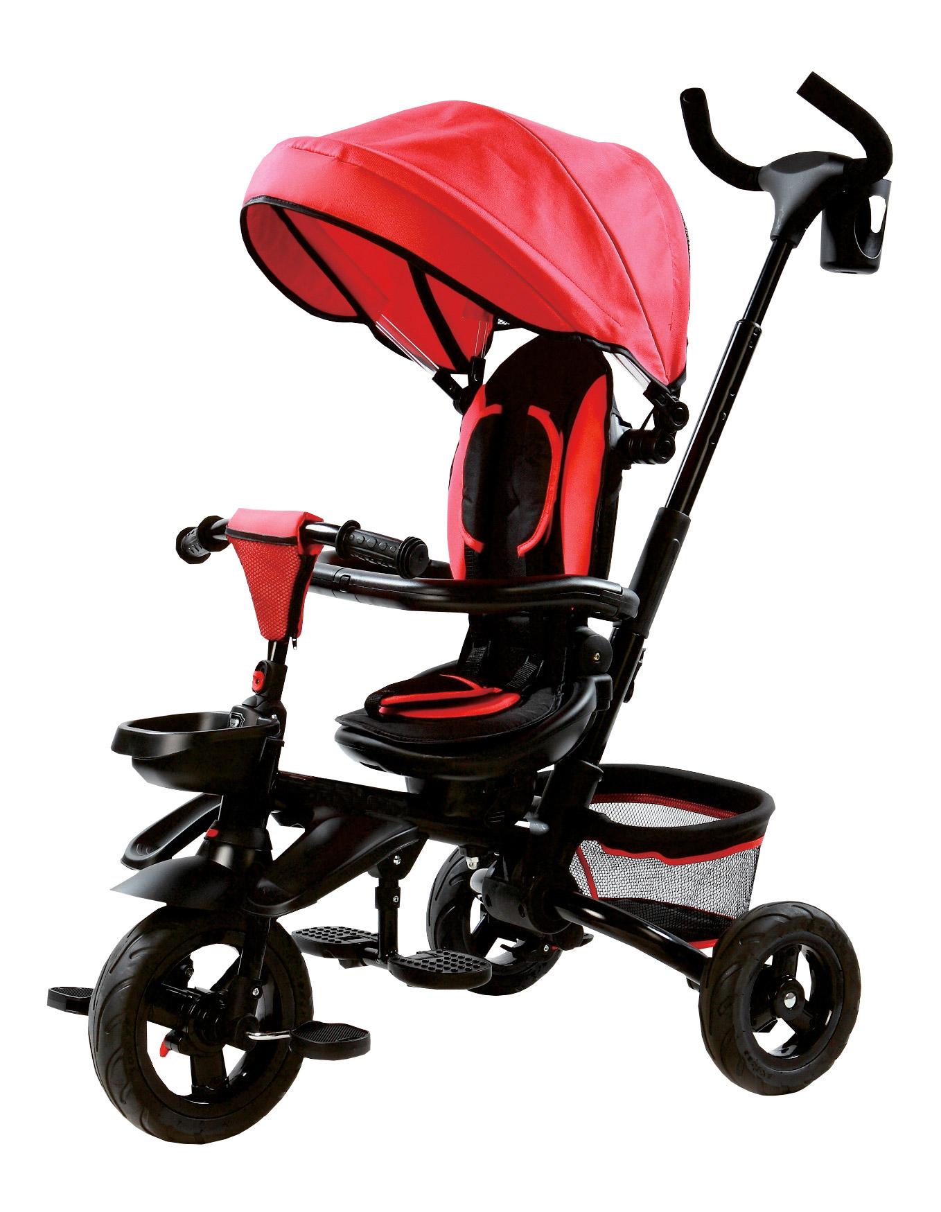 Passeggino Triciclo Pieghevole per Bambini Miller Rosso