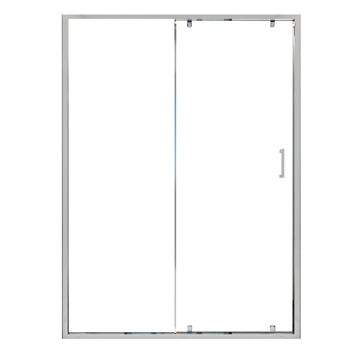 Porta Parete Doccia 120 cm 1 Anta Scorrevole in Cristallo Trasparente 6mm H195 Bonussi Giuly