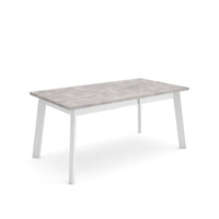 Tavolo da Pranzo, 168x90x74cm, Per 8 persone, Gambe in legno, grigio cemento RF2892