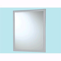 Specchio Da Bagno Rettangolare Con Cornice In Abs Bianco 40x50cm 1pz  -332006