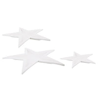 Set di 3 stelle Twins bianco