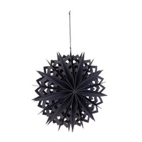 Pendaglio Vik Fiocco design 003 in Carta Nera Diametro 30cm (6 Pezzi)