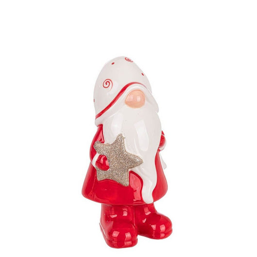 Babbo Natale Cheerful rosso e bianco con stella