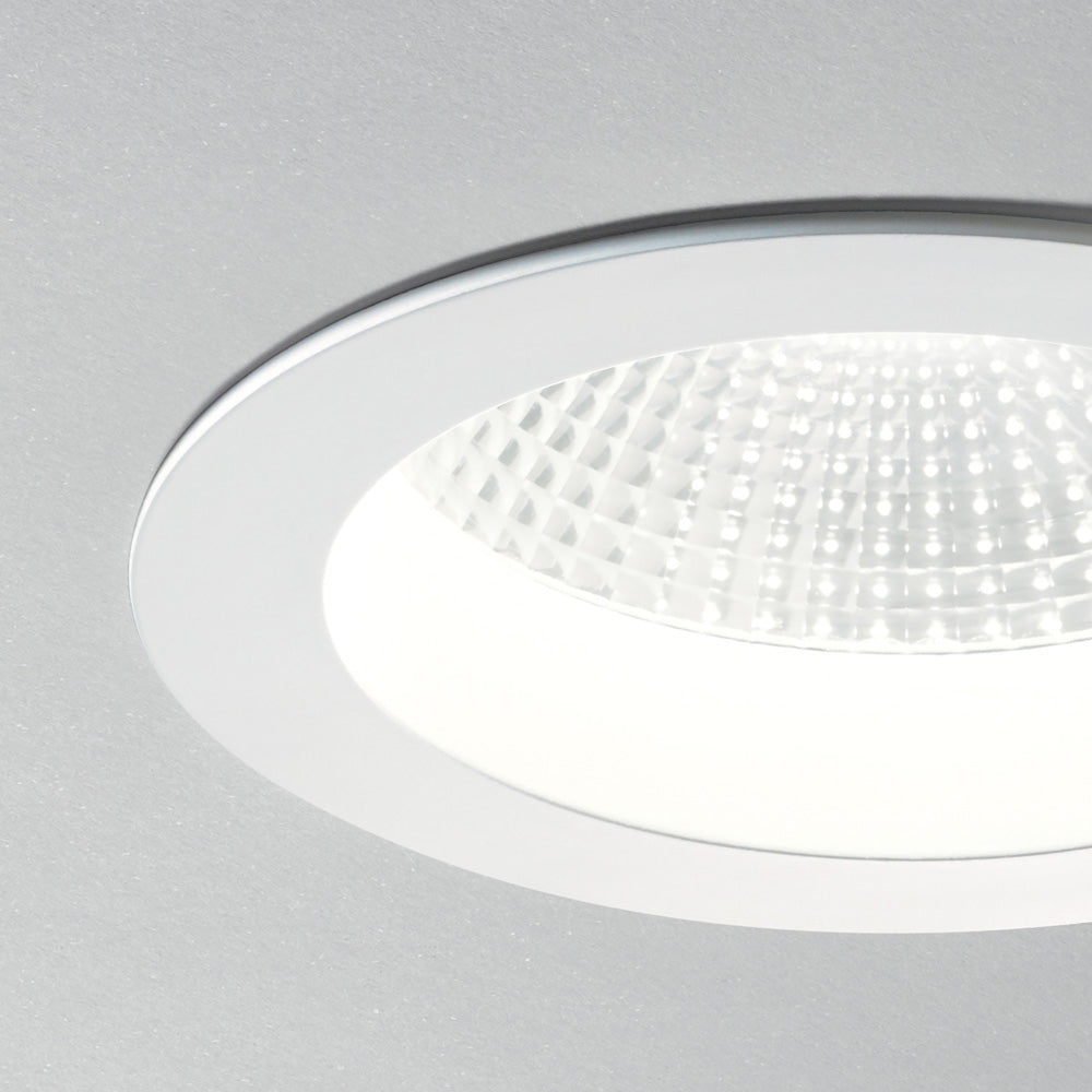 Faretto A Incasso Basic Fi Alluminio Bianco Led 30W 3000K Luce Calda