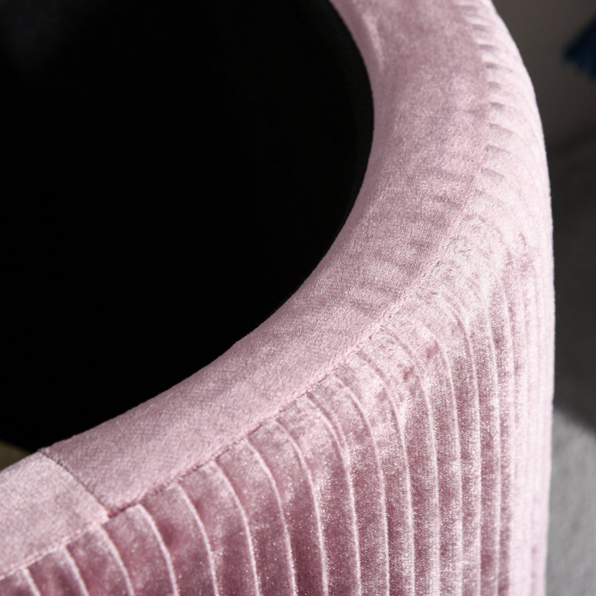 Pouf Sgabello Contenitore 81x40x41 cm in Tessuto Vellutato  Rosa