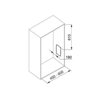 Appendiabiti per Armadio 45-60 cm Max 12Kg in Acciaio Emuca Titanio