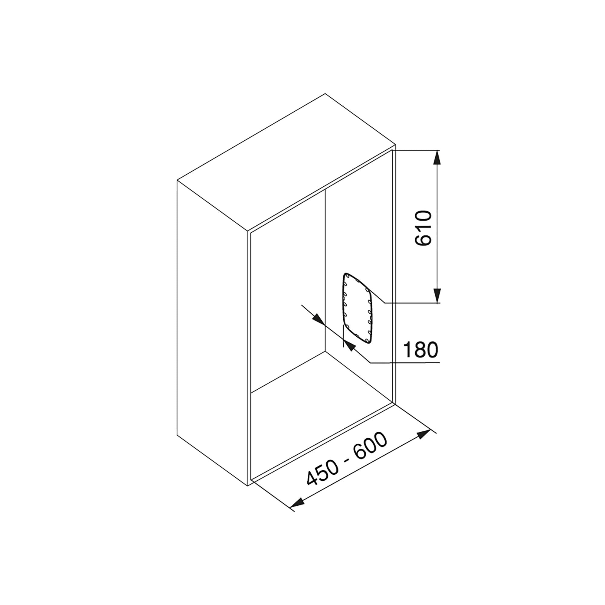 Appendiabiti per Armadio 45-60 cm Max 12Kg in Acciaio Emuca Titanio