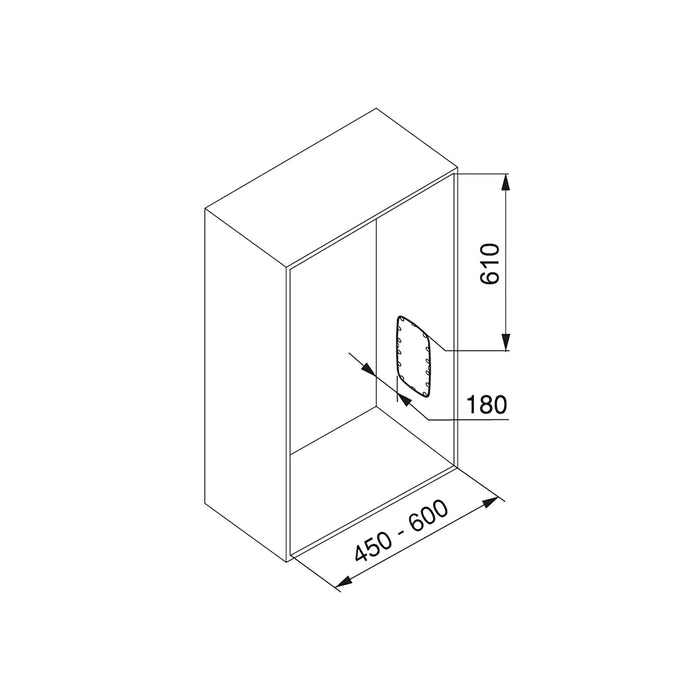 Appendiabiti per Armadio 45-60 cm Max 12Kg in Acciaio Emuca Titanio