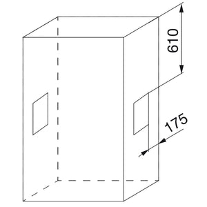 Appendiabiti Saliscendi per Armadio 45-60 cm Max 12Kg in Acciaio Emuca Moka