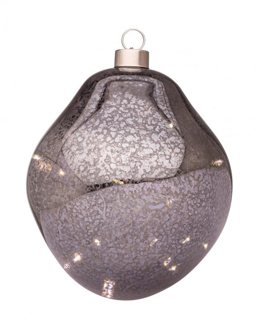 Sfera vetro Organic grigio D150 con LED