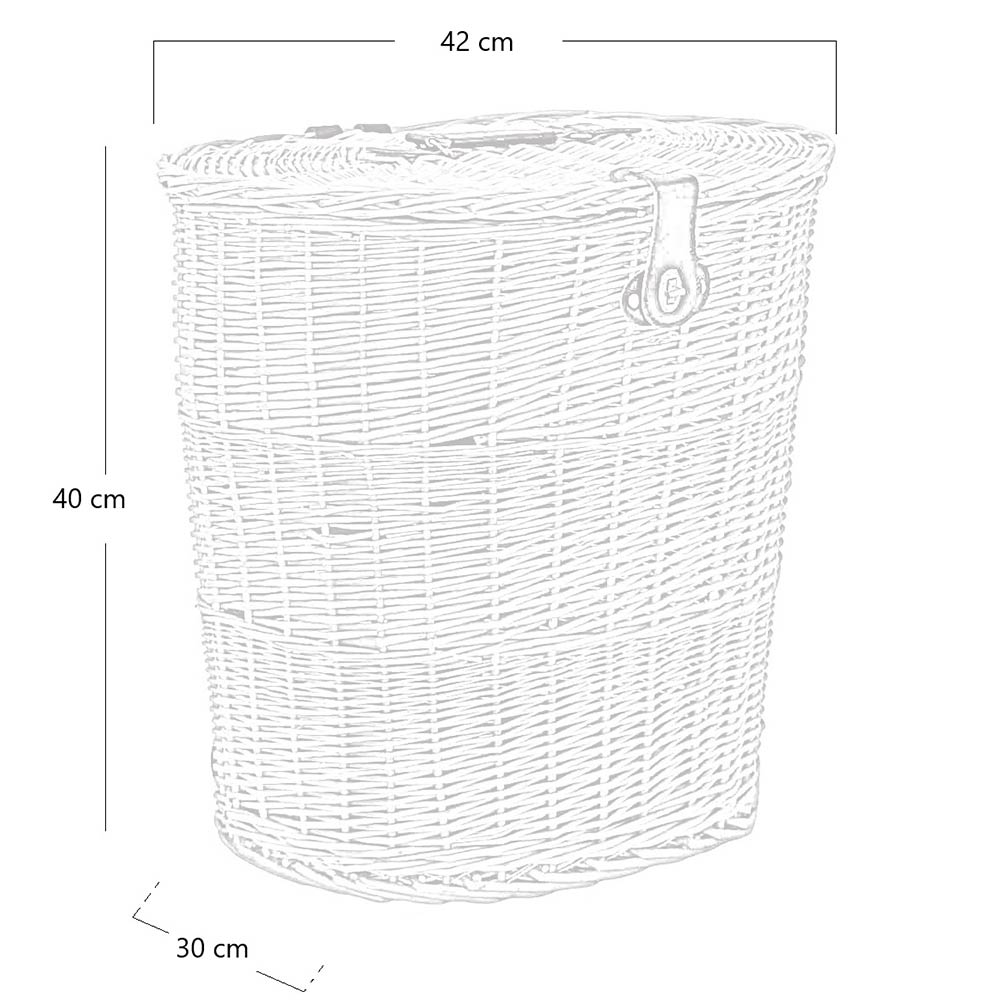 Cesto Gerla in Vimini con Coperchio e Tracolle a spalla  Ideale per la Raccolta