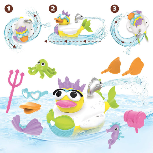 Anatra per Bagnetto con Accessori Yookidoo Jet Duck Create a Mermaid 40171