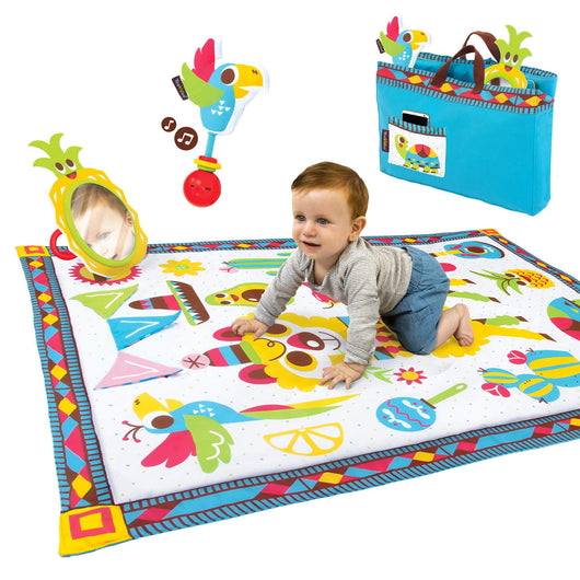 Tappetino Multi Attività 145x100 cm con Borsa Yookidoo Fiesta Playmat to Bag 40167