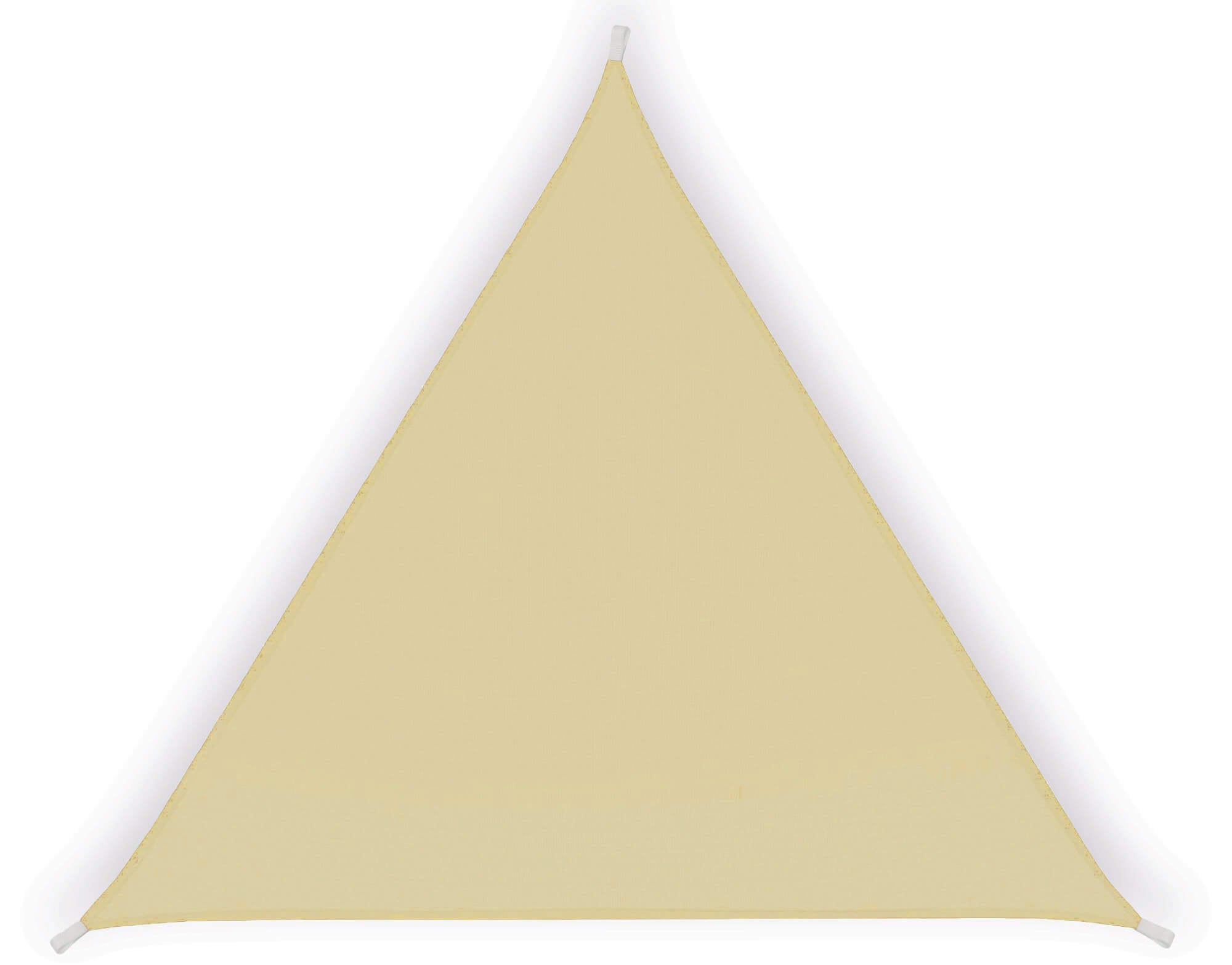 Tenda a Vela Ombreggiante Triangolare 3,6x3,6x3,6m in Poliestere Beige