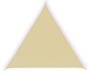 Tenda a Vela Ombreggiante Triangolare 3,6x3,6x3,6m in Poliestere Beige