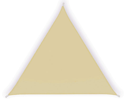 Tenda a Vela Ombreggiante Triangolare 3,6x3,6x3,6m in Poliestere Beige