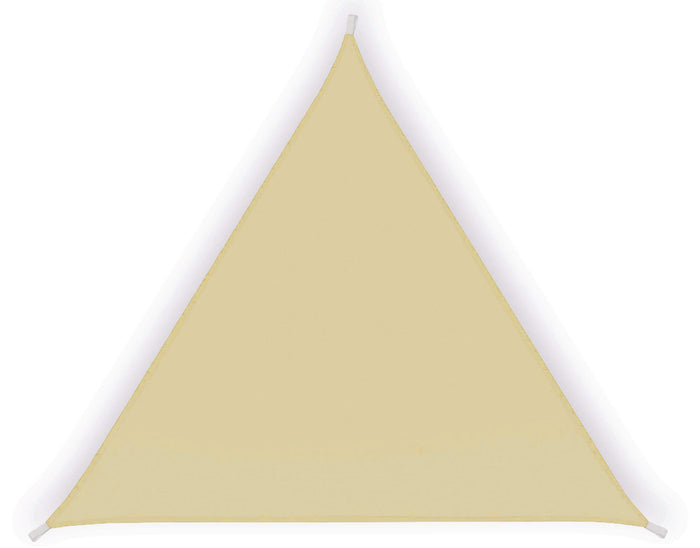 Tenda a Vela Ombreggiante Triangolare 3,6x3,6x3,6m in Poliestere Beige