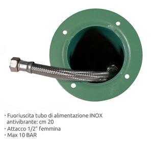 Fontana da Giardino Alta con Rubinetto Belfer 42/ARX Antracite