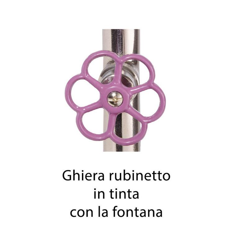 Fontana da Giardino con Rubinetto Belfer 42/ARF Viola