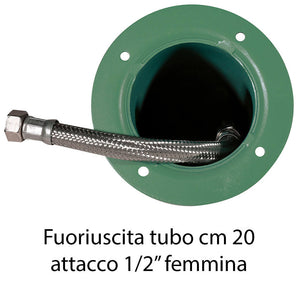 Fontana da Giardino con Doppio Rubinetto Belfer 42/ARRF Verde