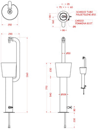 Fontana da Giardino con Doppio Rubinetto e Secchio Belfer 42/ARRC Cactus Alluminio