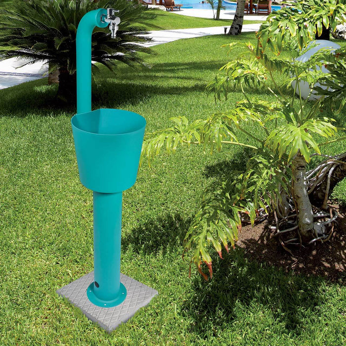 Fontana da Giardino con Doppio Rubinetto e Secchio Belfer 42/ARRC Cactus Alluminio