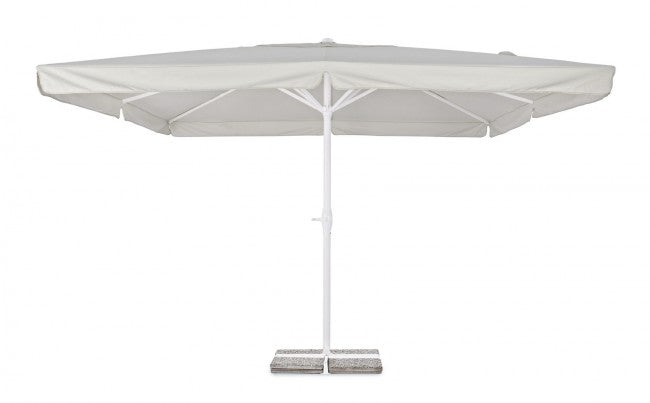 Ombrellone da Giardino 4x4x3,58h m Alghero Bianco Grigio Chiaro