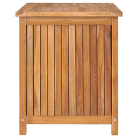 vidaXL Baule da Giardino 90x50x58 cm in Legno Massello di Teak