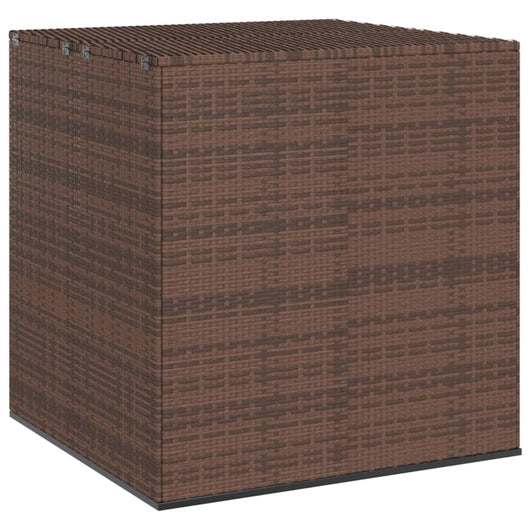 vidaXL Contenitore da Giardino in Rattan PE 100x97,5x104 cm Marrone