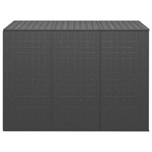 vidaXL Contenitore da Giardino in Rattan PE 145x100x103 cm Nero