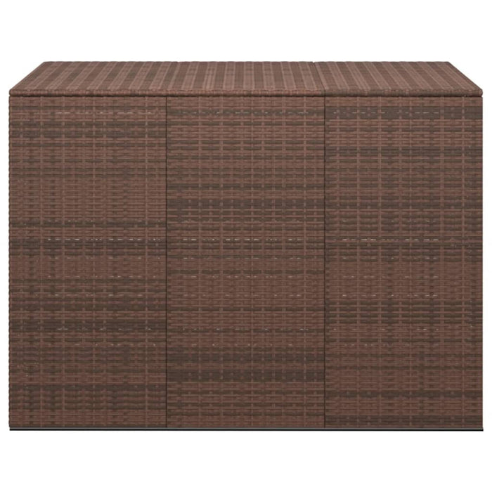 vidaXL Contenitore da Giardino in Rattan PE 145x100x103 cm Marrone