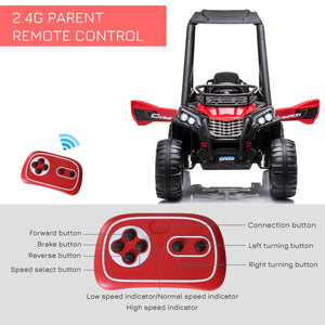 Macchina Elettrica per Bambini 12V Rossa