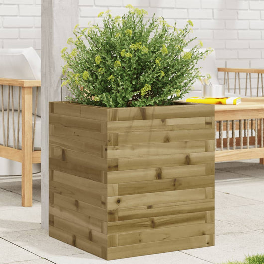 vidaXL Fioriera da Giardino 40x40x46 cm in Legno di Pino Impregnato