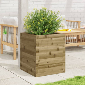 vidaXL Fioriera da Giardino 40x40x46 cm in Legno di Pino Impregnato