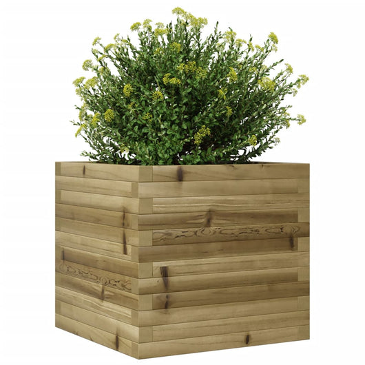 vidaXL Fioriera da Giardino 50x50x46 cm in Legno di Pino Impregnato