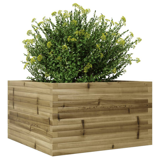 vidaXL Fioriera da Giardino 80x80x46 cm in Legno di Pino Impregnato