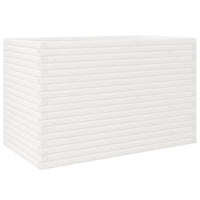 vidaXL Fioriera da Giardino Bianca 110x60x68,5 cm Legno Massello Pino