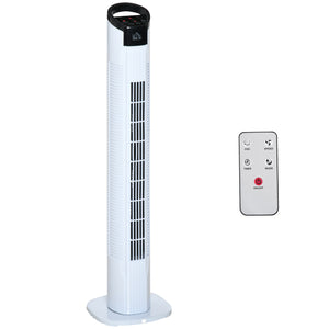 Ventilatore a Colonna Ø20x78,5 cm 3 Velocità Bianco