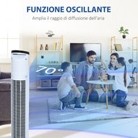 Ventilatore a Colonna Ø20x78,5 cm 3 Velocità Bianco