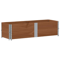 vidaXL Poggiapiedi da Giardino Marrone 150x50cm Legno Massello di Pino