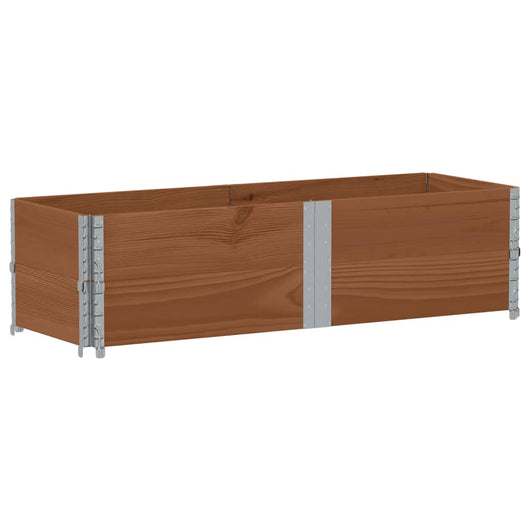 vidaXL Poggiapiedi da Giardino Marrone 150x50cm Legno Massello di Pino