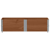 vidaXL Poggiapiedi da Giardino Marrone 150x50cm Legno Massello di Pino